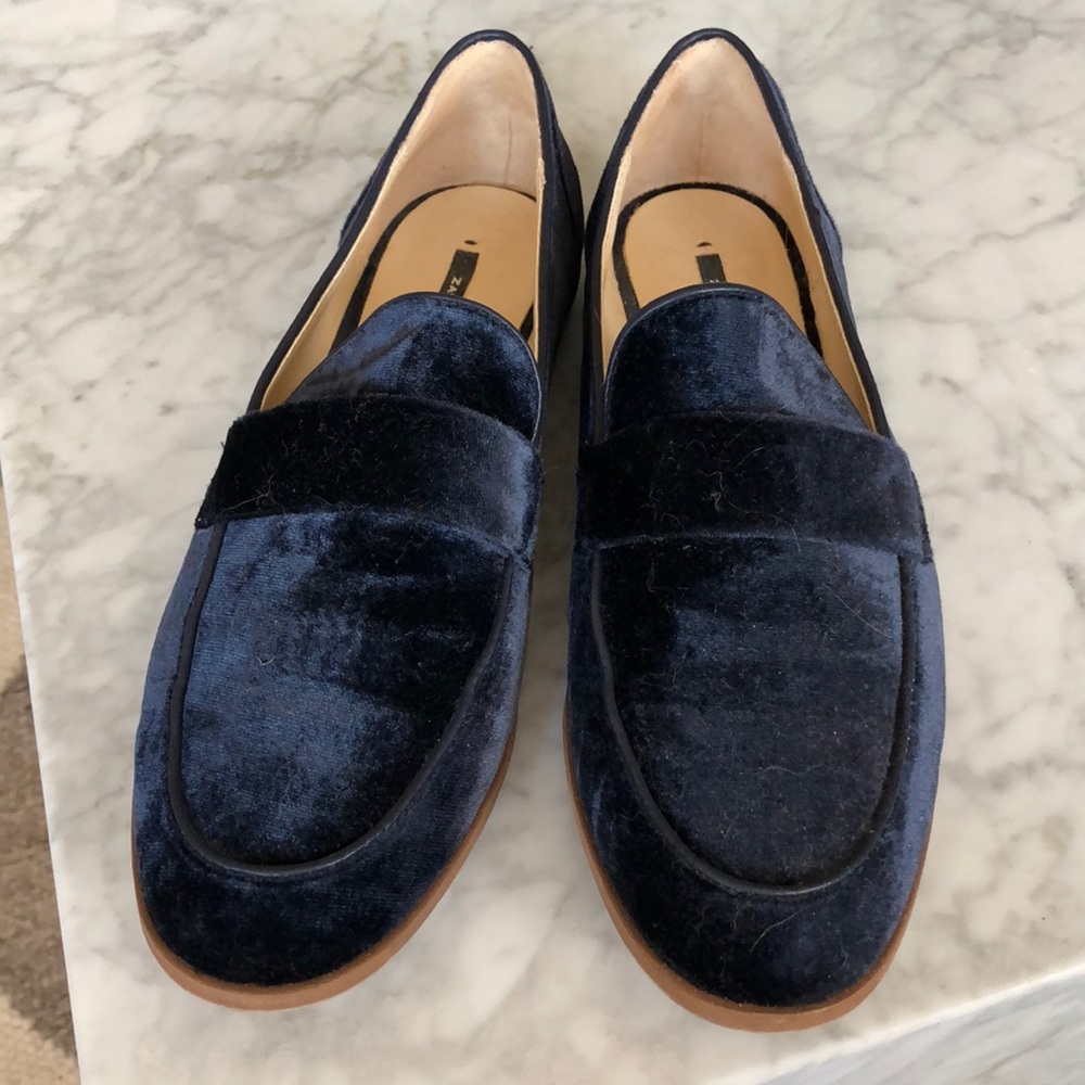 Zara Velvet Loafers
